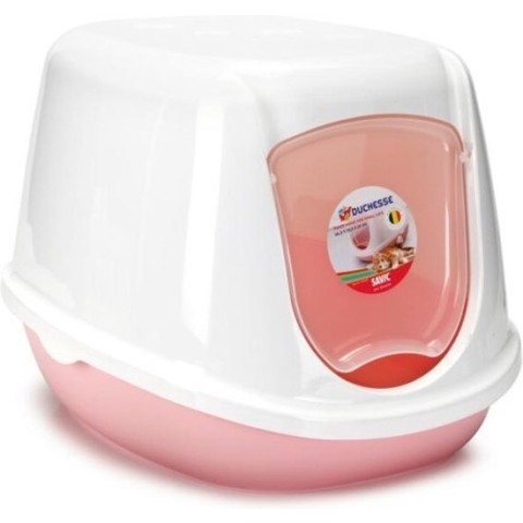 Duchesse Kittenbak - Kattenbak - Roze/Wit - 44x35x32 cm