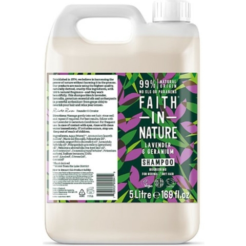 Faith In Nature Lavendel & Geranium Shampoo - Navulling