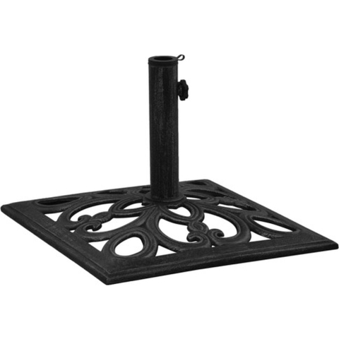 vidaXL - Parasolvoet - 47x47x33 - cm - gietijzer - zwart