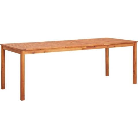 vidaXL - Tuintafel - 215x90x74 - cm - massief - acaciahout