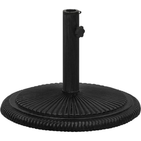vidaXL - Parasolvoet - 45x45x30 - cm - gietijzer - zwart