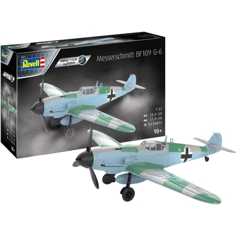 1:32 Revell 63653 Messerschmitt Bf109G-6 - Easy click system - Model Set Plastic Modelbouwpakket