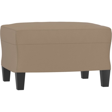 vidaXL - Voetenbank - 60x50x41 - cm - kunstleer - cappuccino