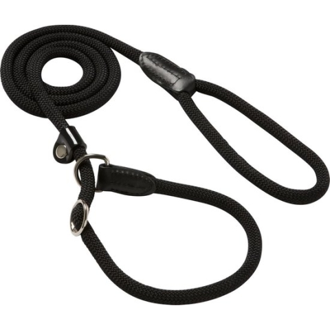 Hunter Retrieverlijn met Stop Freestyle - Zwart - 10 mm x 170 cm
