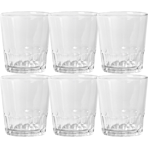 18x Stuks shotglazen/shotjes transparant glas 110 ml 6 cm -