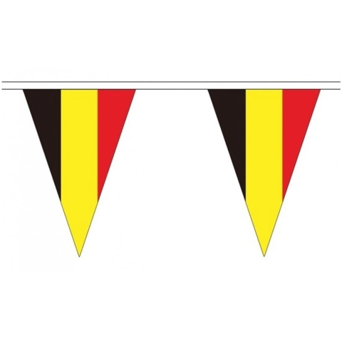 2x stuks belgie landen punt vlaggetjes 5 meter -