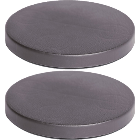 Prosperplast Plantenonderzetter - 2x - rond - 40 cm - antraciet -