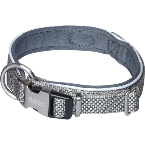 Nobby halsband classic preno royal grijs m-l