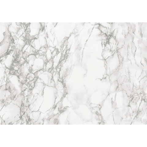 2x rollen decoratie plakfolie marmer look wit/grijs 45 cm x 2 meter zelfklevend -