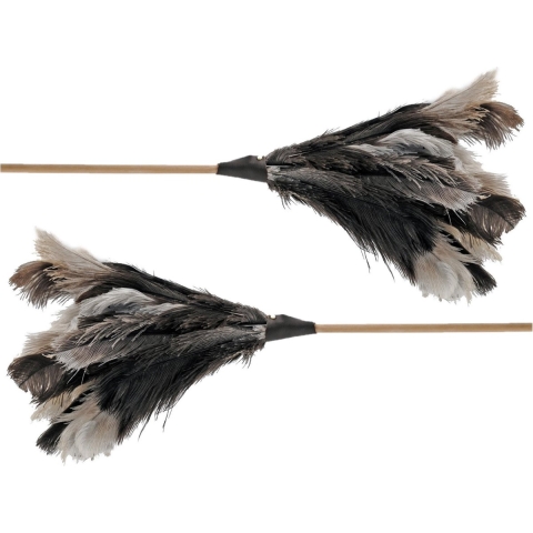 Sorex Plumeau - 2x stuks - struisvogelveren - 40 cm - afstoffen -