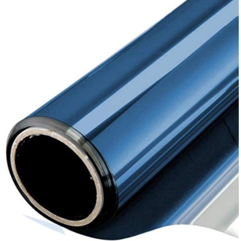 Raamfolie zonwerend transparant/donkergrijs - 2x - 50 cm x 2 meter - zelfklevend -