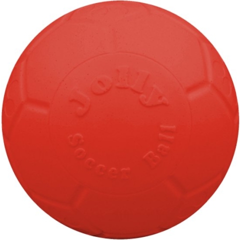 Jolly Pets Jolly Soccer Ball – Hondenspeelgoed – Apporteerspeelgoed met vanillegeur – Jollyflex stevig kunststof – Drijvend hondenspeeltje – Ø15cm – Oranje