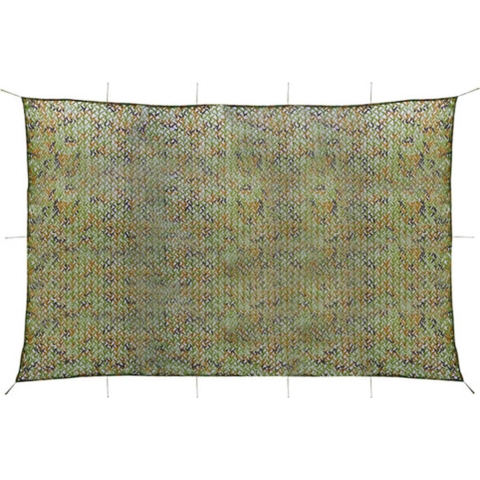 vidaXL - Camouflagenet - met - opbergtas - 5x7 - m - groen