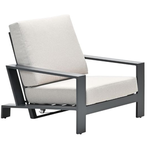 Lincoln Verstelbare Fauteuil Carbon Black - Garden impressions