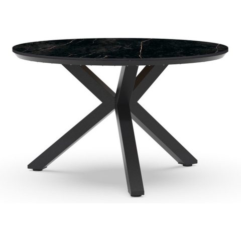 Oblong Tuintafel Marble Charcoal dia. 120 cm - Tierra outdoor