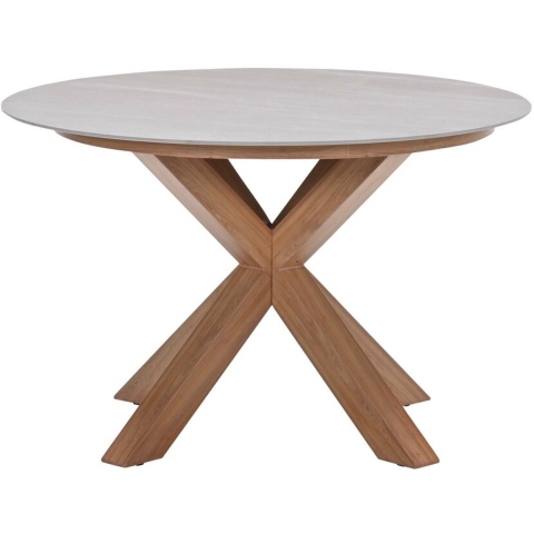 Lowland Tuintafel Napoli Sand dia. 120 cm - Garden impressions