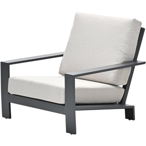 Lincoln Lounge Fauteuil Carbon Black - Garden impressions