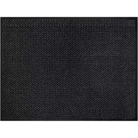 Deurmat - anti slip - kunststof - antraciet - 80 x 120 cm - voor binnen - schoonloopmat -