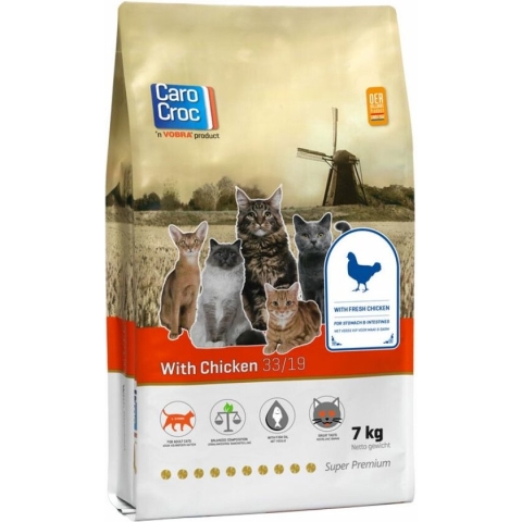 Carocroc Adult - Kip - Kattenvoer - 7 kg