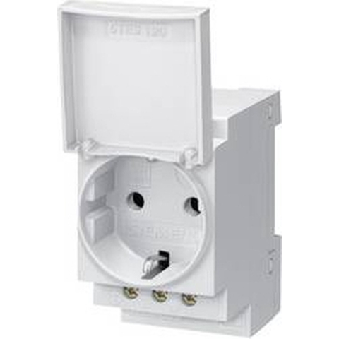 DIN-rail contactdoos met klapdeksel Siemens 5TE6801 Grijs 1 stuk(s)