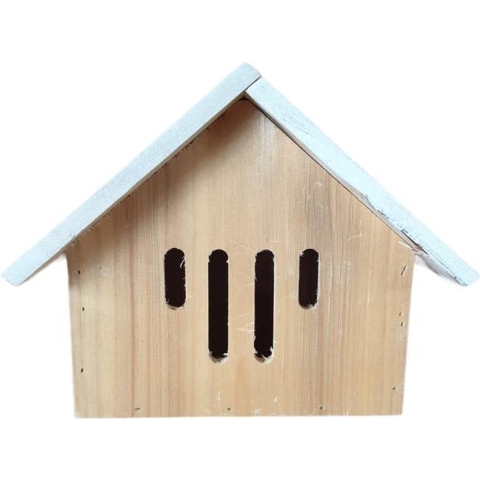 Insectenhuis grenen licht roze H20cm