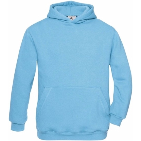 Lichtblauwe katoenmix sweater met capuchon jongens 12-13 jaar (152/164) -