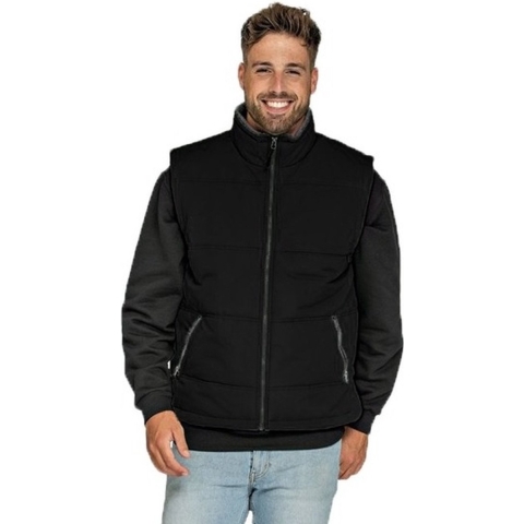 Basic bodywarmer zwart voor heren S (36/48) -