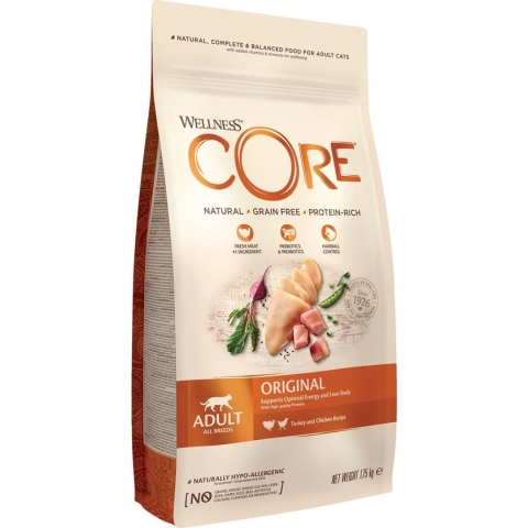 Wellness Core Grain Free Cat Original Kalkoen & Kip - Kattenvoer - 1.75 kg