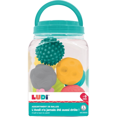 Ludi Zintuiglijke ballen - 8 st. - Multicolour - Ludi - OneSize - Ballen