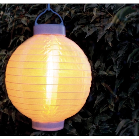 3x stuks luxe solar lampion/lampionnen wit met realistisch vlameffect 20 cm -