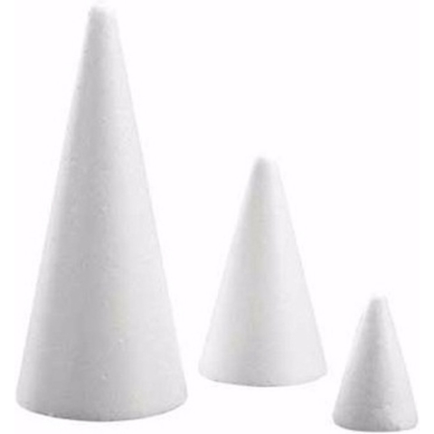 Piepschuim kegel pakket 6 stuks -