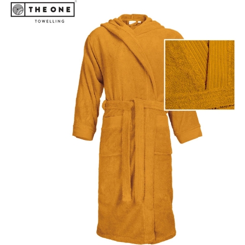 The One Towelling TH1095 Bathrobe Hooded - Gold Yellow - L/XL
