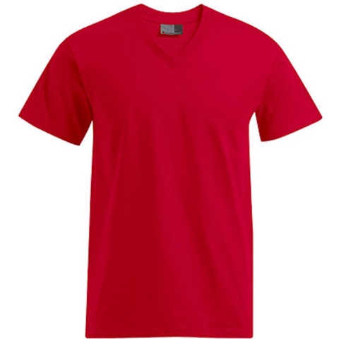 Promodoro E3025 Premium V-Neck-T - Fire Red - M