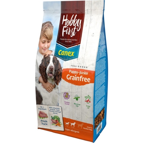 Hobbyfirst Canex Puppy-Junior Grainfree Eend - Hondenvoer - 3 kg