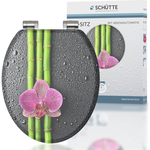 Schutte MDF WC-bril ASIA met soft-close
 - 80121 80121