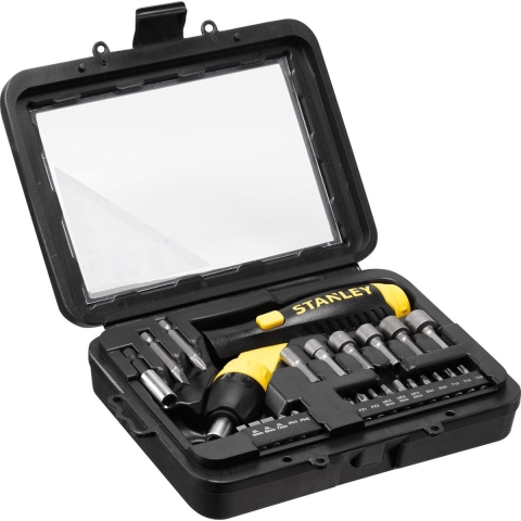 Stanley handgereedschap 22 Delige Pistoolgreep Ratel-Bit-Set - 0-63-022