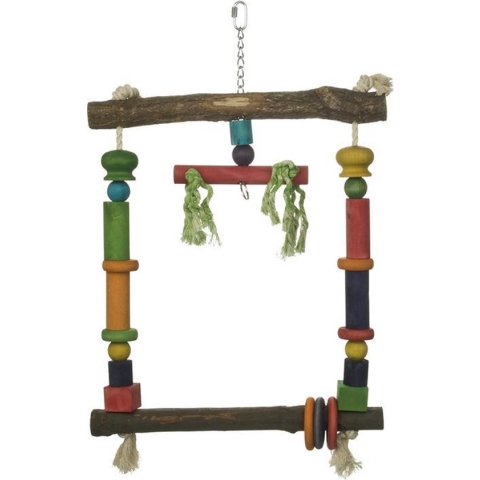 Beeztees Papegaaienschommel - Vogelspeelgoed - 35x56 cm