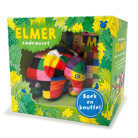 Elmer boek en knuffel cadeauset (Hardback)