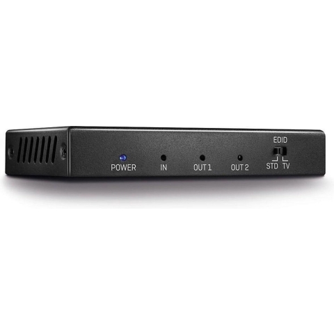 LINDY 2 Port HDMI 18G Splitter 2 poorten HDMI-splitter 3840 x 2160 Pixel Zwart