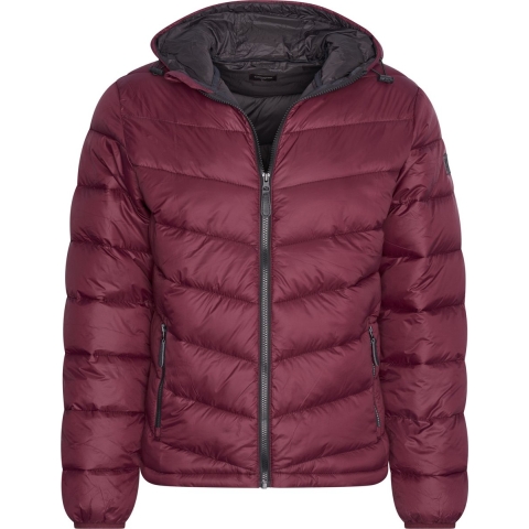 Cappuccino Italia - Heren Jas winter Hooded Winter Jacket Cabernet - Rood - Maat M