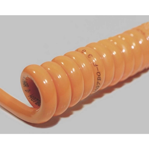 BKL Electronic 1506110 Spiraalkabel H07BQ-F 800 mm / 3200 mm 3 G 2.50 mm² Oranje 1 stuk(s)
