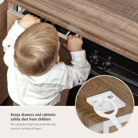Reer Ladevergrendeling - 8 stk - Wit - Reer - OneSize - Veiligheidsapparatuur