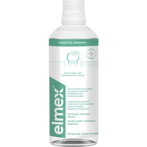 3x Elmex Mondspoeling Sensitve 400 ml