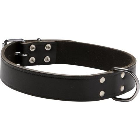 Adori Halsband Softleder - 60 x 2,5 cm - XL - Bruin