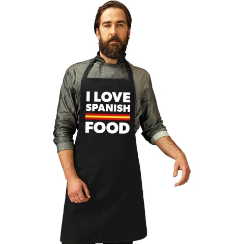 I love Spanish food keukenschort -