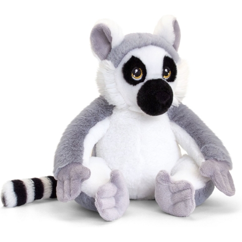 Pluche knuffel dier ringstaart maki aap 25 cm -