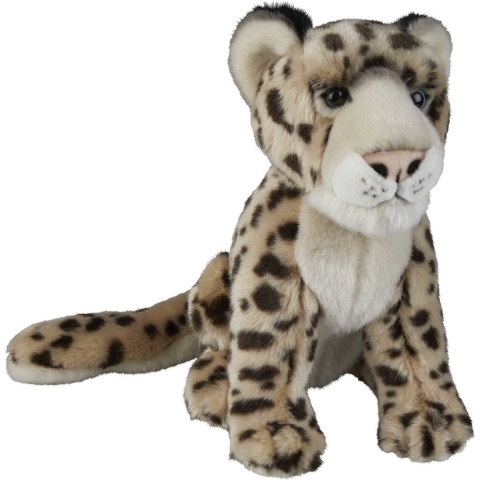 Pluche knuffel dieren Sneeuw Luipaard 28 cm -