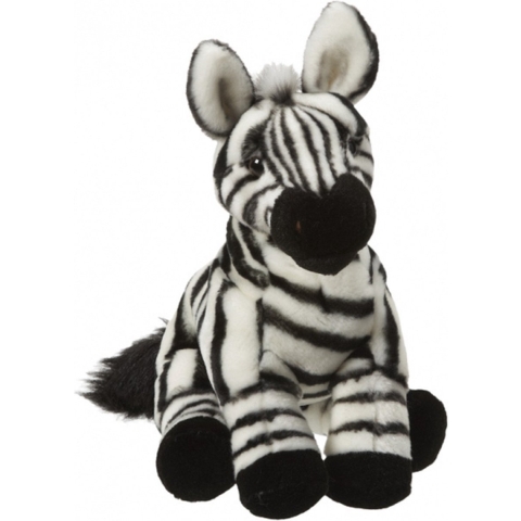 Nature Planet pluche zebra knuffel - 27 cm - Dieren speelgoed knuffels -