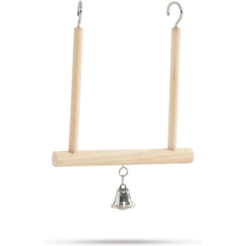 Beeztees Houten schommel - met bel