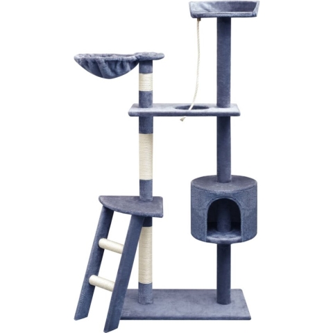vidaXL-Kattenkrabpaal-met-sisal-krabpalen-150-cm-donkerblauw